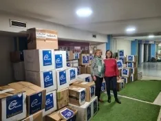 Foto 3 - CSIF Castilla y Le&oacute;n entrega m&aacute;s de una tonelada de alimentos y otros productos para los refugiados ucranianos 
