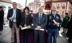 Moreno, a la izquierda, con Casasnovas, Sánchez y Hernández.  