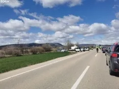 Foto 5 - Fallece una persona por una colisi&oacute;n de un turismo y un cami&oacute;n en Garray