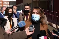 Visita de Rocío Lucas al IES 'Trinidad Arroyo' de Palencia.