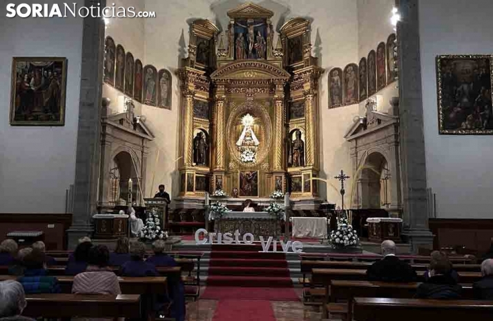 Una imagen de la Basílica de Los Milagros en la Vigilia Pascual. /NG