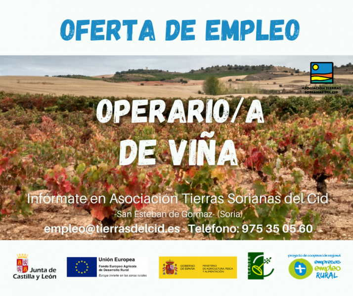 Se busca Operario de viña en San Esteban de Gormaz