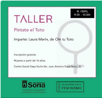 El curso Píntate el Toto  para mujeres sorianas incendia las redes: Igea, García-Gallardo y Serrano participan en el debate