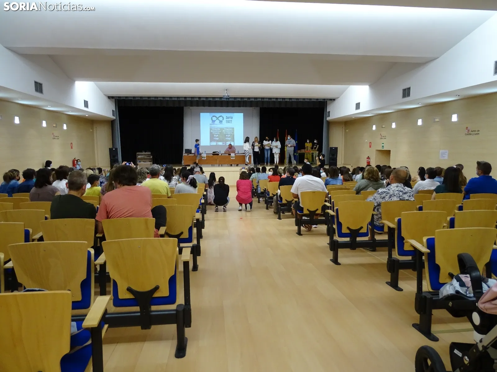 Una imagen del acto hoy en el IES Castilla. /SN