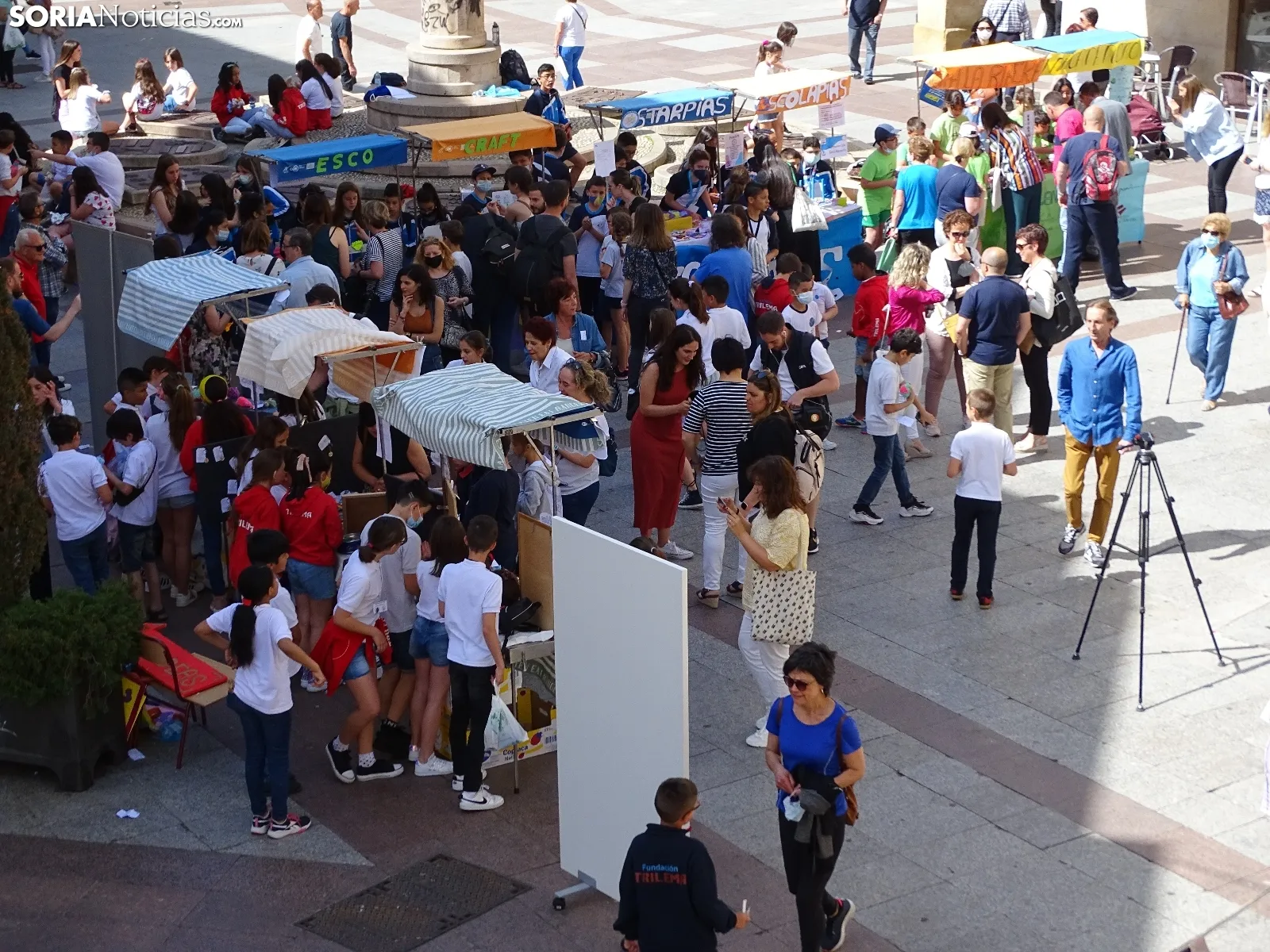 Una imagen de la plaza del Rosel hoy en la capital. /SN