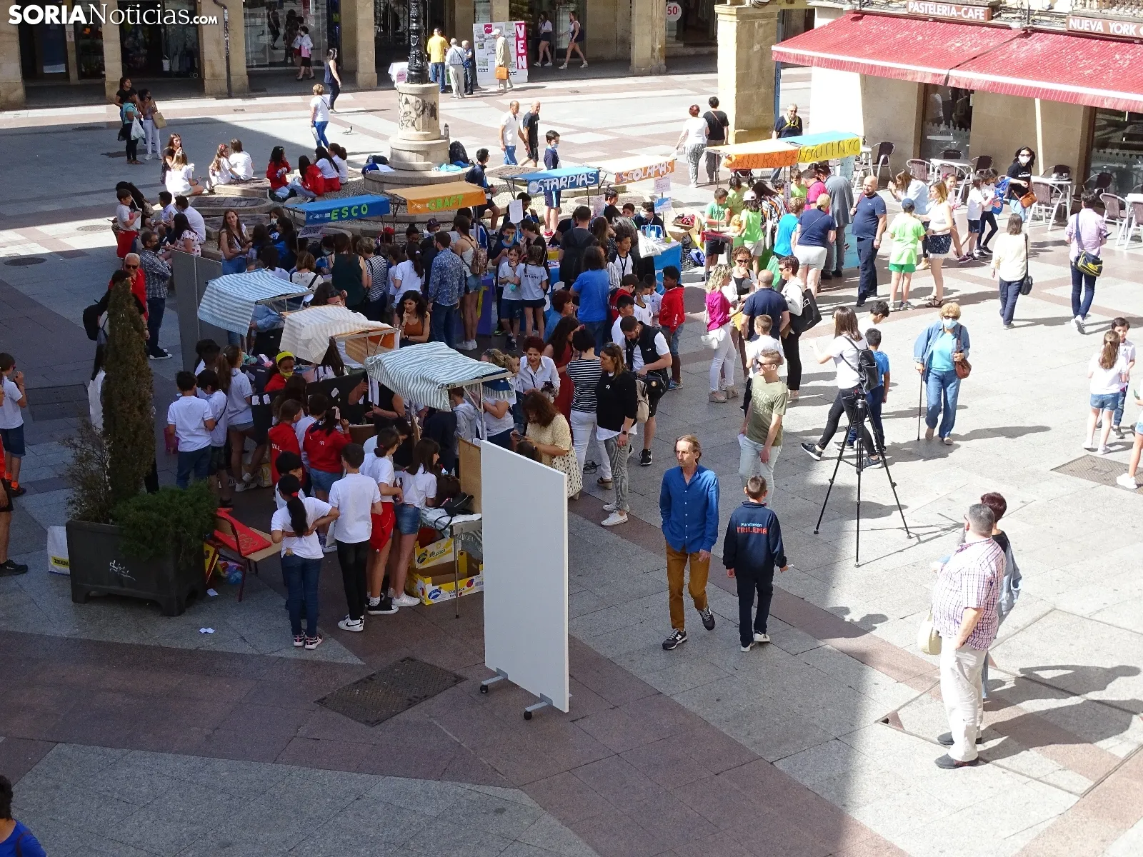Una imagen de la plaza del Rosel hoy en la capital. /SN