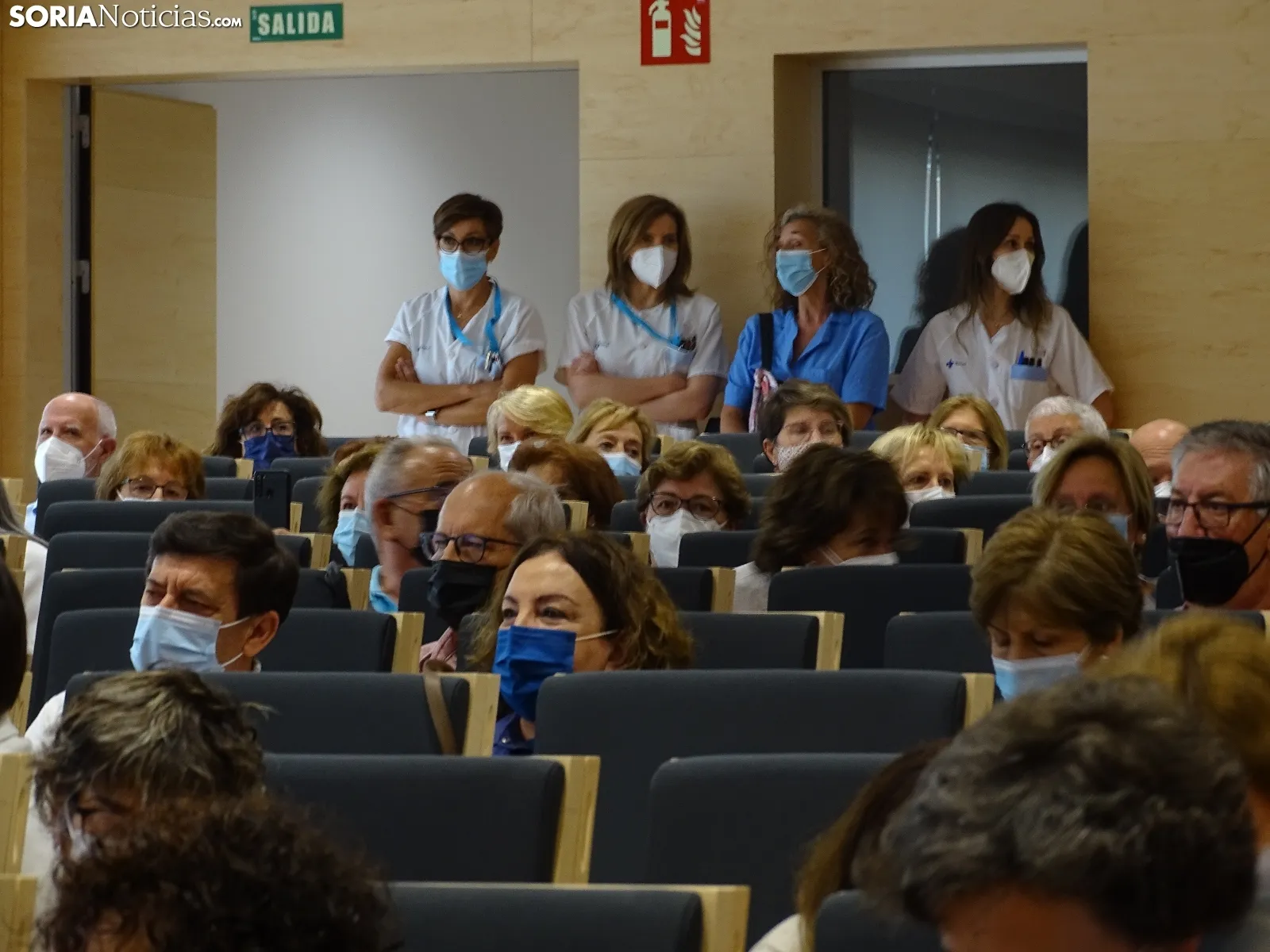 Una imagen del salón de actos del Santa Bárbara. /SN