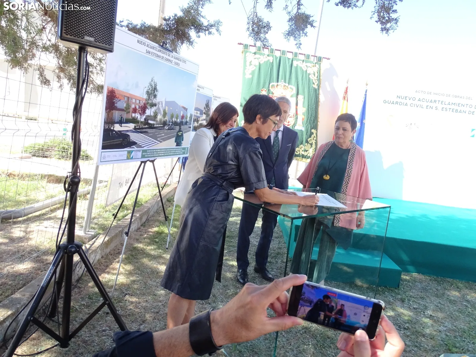 Una imagen de la apertura oficial de las obras. /SN