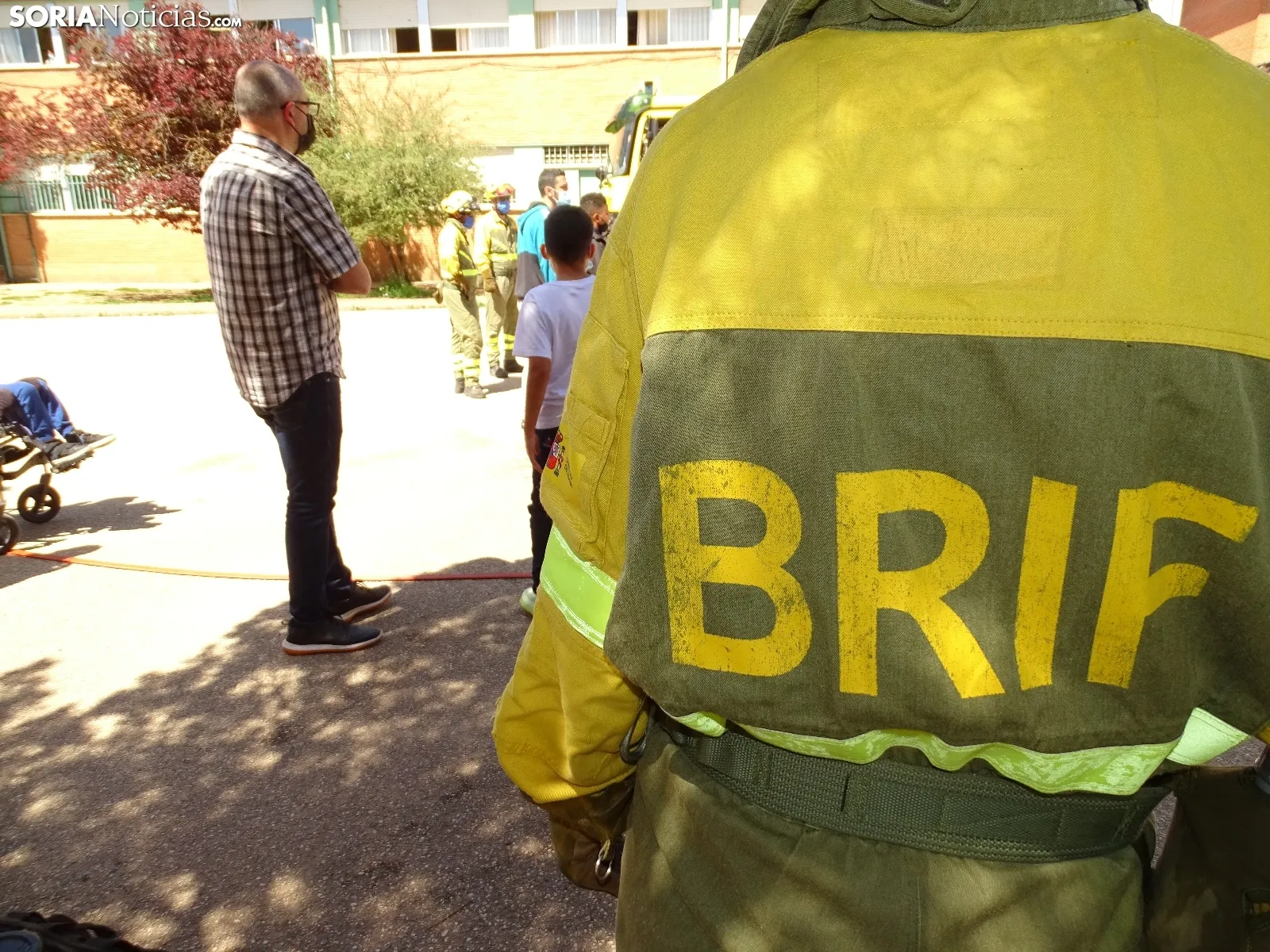 Una imagen de la actividad escolar este mediodía. /SN