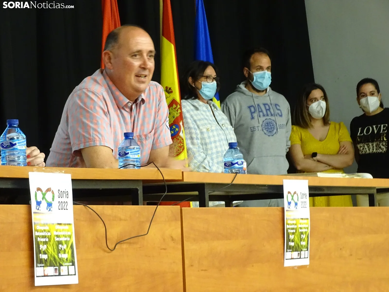 Una imagen del acto hoy en el IES Castilla. /SN
