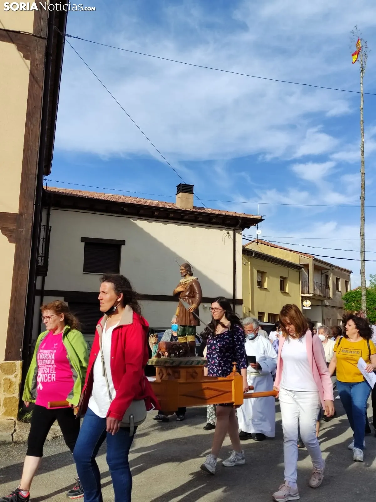 Una imagen de la jornada festiva en honor a San Isidro en Quintanilla. /LTG