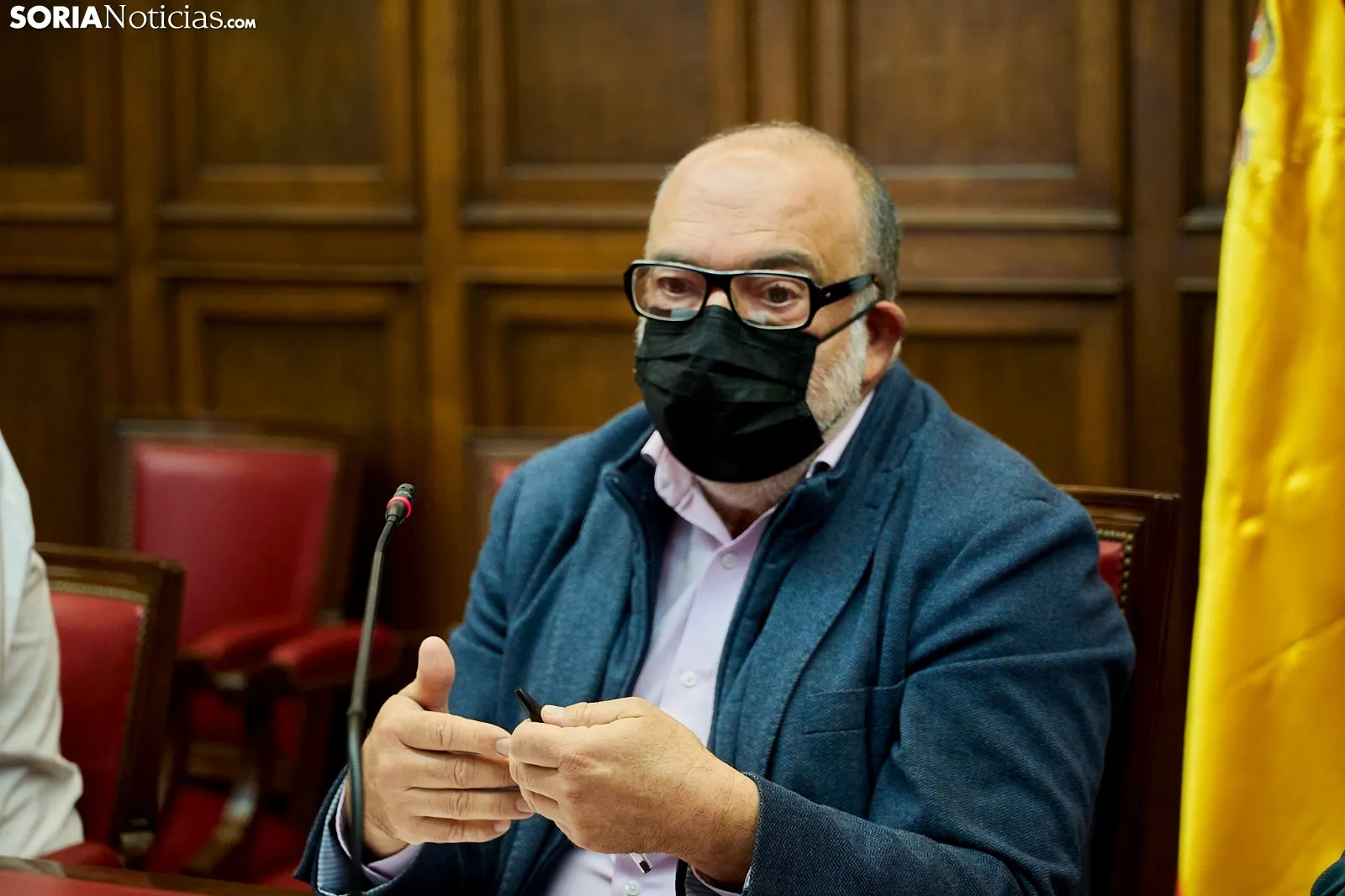 Rueda de prensa de la Guardia Civil y la Subdelegación del Gobierno. Cirilo Vargas