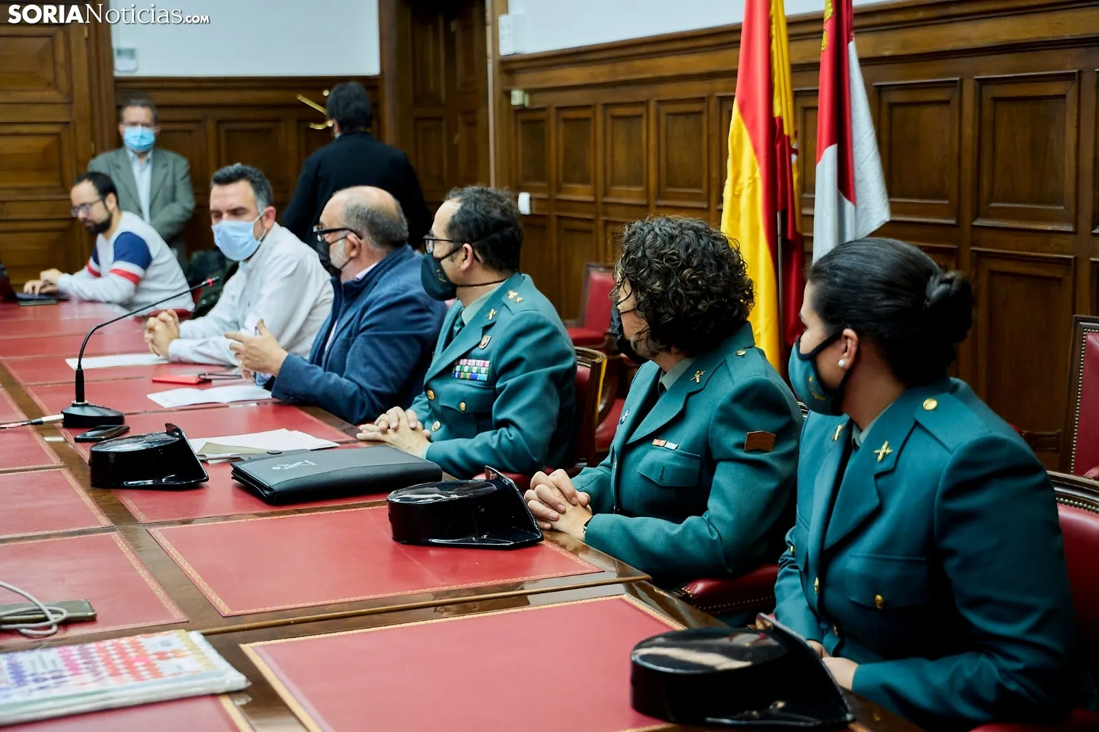 Rueda de prensa de la Guardia Civil y la Subdelegación del Gobierno. Cirilo Vargas