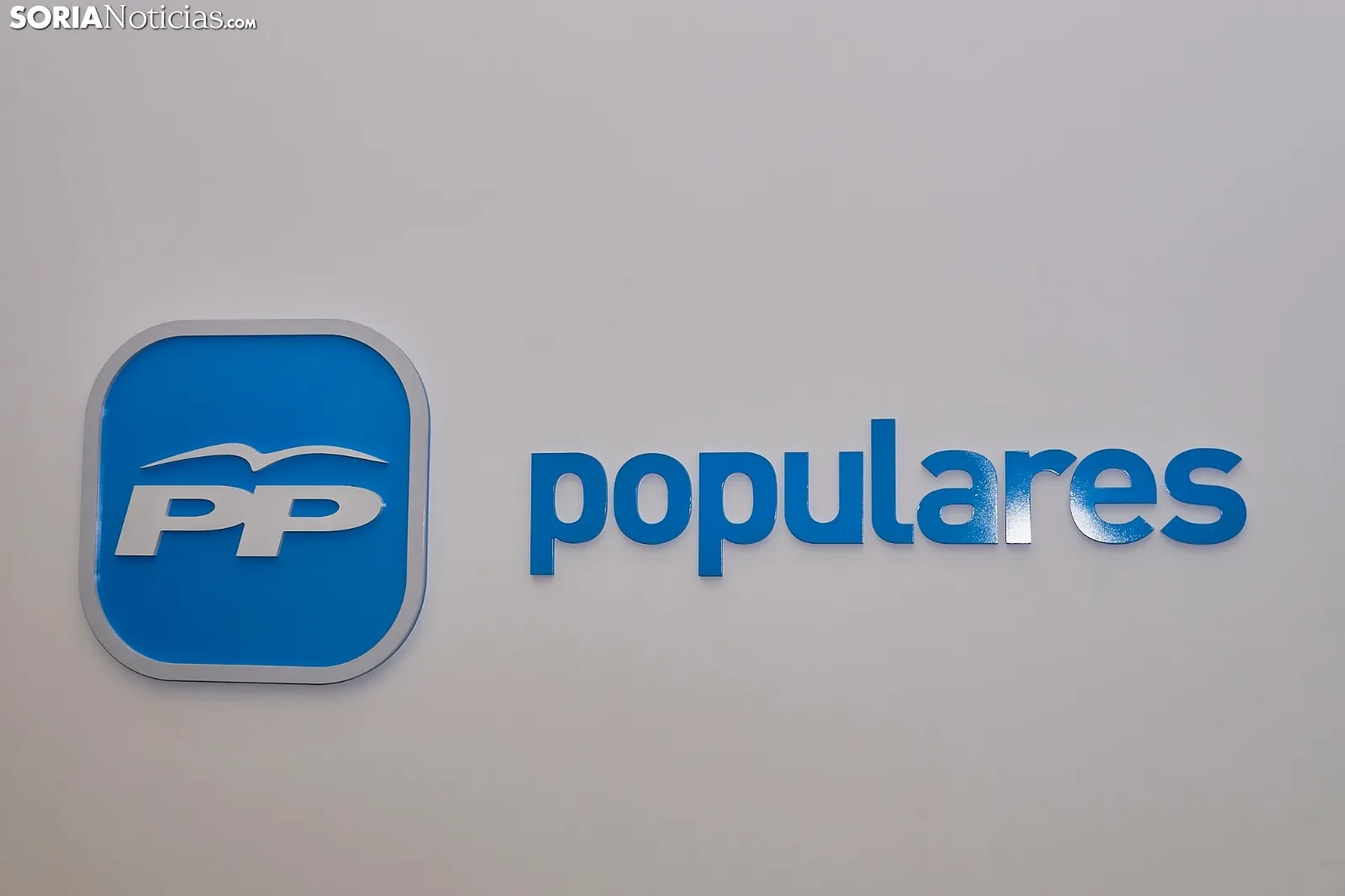 Rueda de prensa del PP de Soria esta mañana. Cirilo Vargas. 