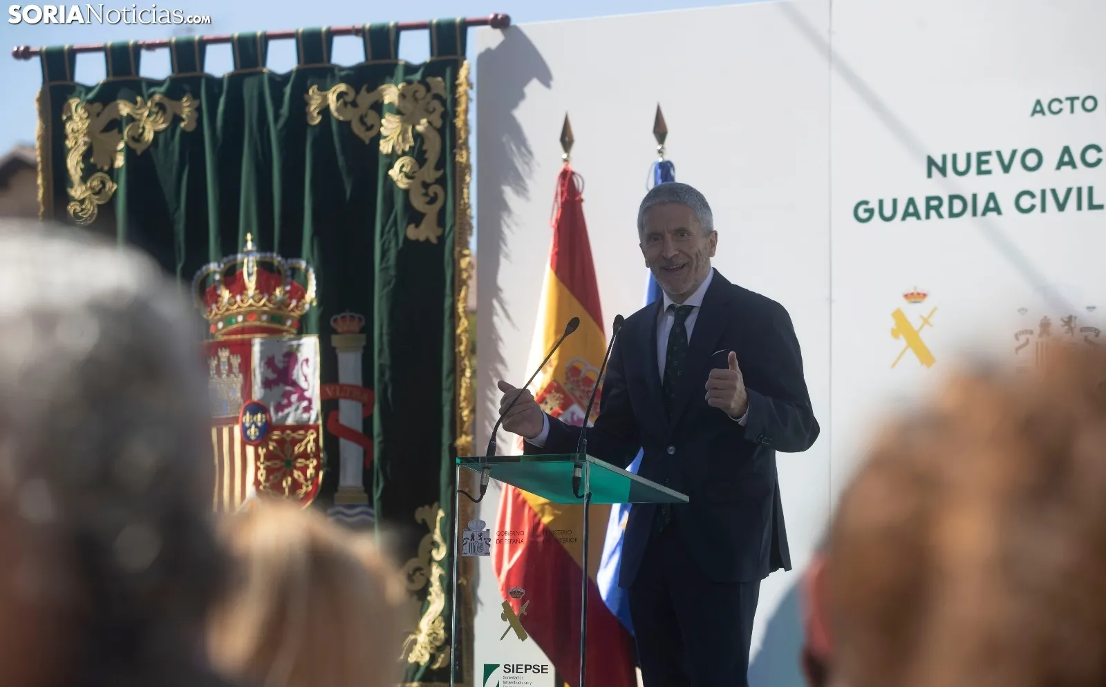 Una imagen de la apertura oficial de las obras. /Julián García