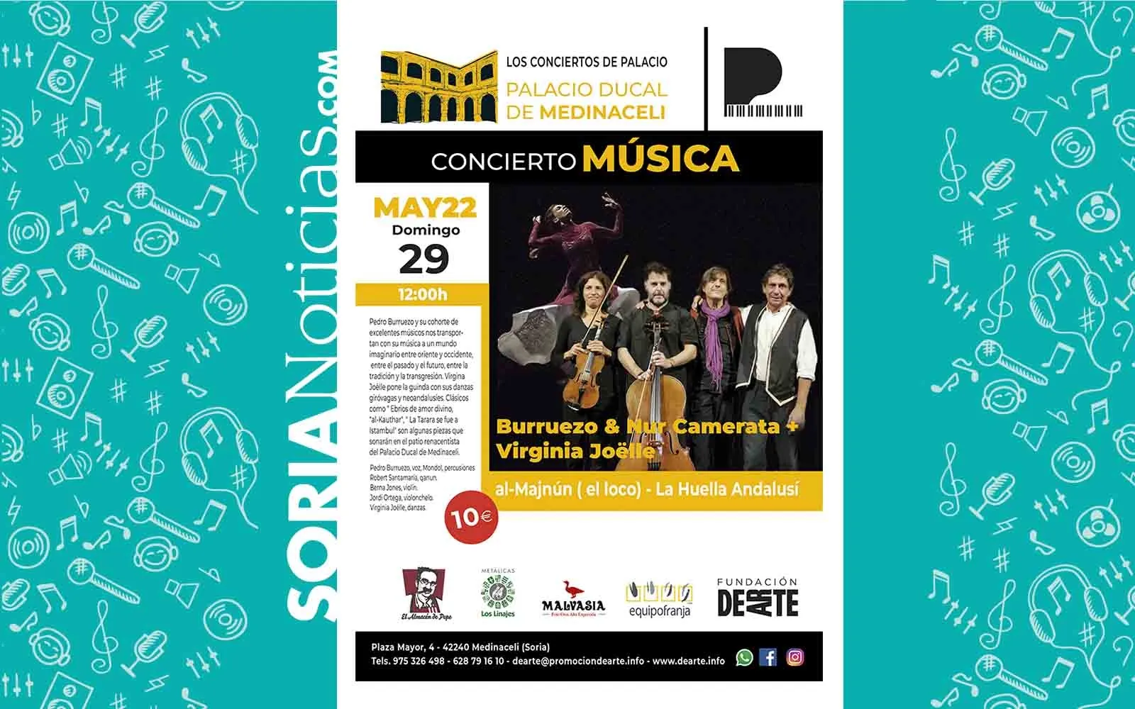 Foto 2 - La m&uacute;sica de al-Andalus llega este domingo a Medinaceli de la mano de Burruezo & Nur Camerata y Virginia Jo&euml;le