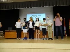 Una imagen del acto hoy en el IES Castilla. /SN