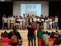Una imagen del acto hoy en el IES Castilla. /SN