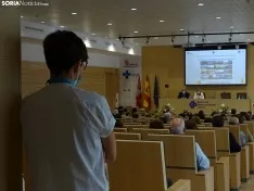 Una imagen del salón de actos del Santa Bárbara. /SN