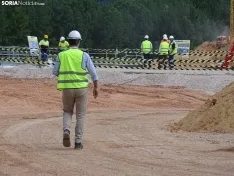 Una imagen de las obras y del acto oficial esta tarde de martes. /SN