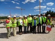 Una imagen de las obras y del acto oficial esta tarde de martes. /SN