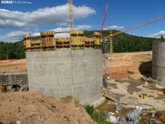 Una imagen de las obras y del acto oficial esta tarde de martes. /SN