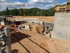 Una imagen de las obras y del acto oficial esta tarde de martes. /SN