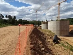 Una imagen de las obras y del acto oficial esta tarde de martes. /SN