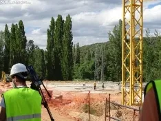 Una imagen de las obras y del acto oficial esta tarde de martes. /SN