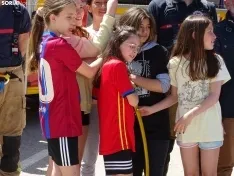 Una imagen de la actividad escolar este mediodía. /SN