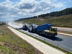 Imágenes de las obras en la A11.