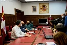 Rueda de prensa de la Guardia Civil y la Subdelegación del Gobierno. Cirilo Vargas