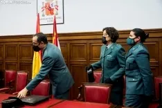 Rueda de prensa de la Guardia Civil y la Subdelegación del Gobierno. Cirilo Vargas