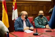 Rueda de prensa de la Guardia Civil y la Subdelegación del Gobierno. Cirilo Vargas