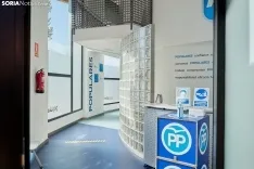 Rueda de prensa del PP de Soria esta mañana. Cirilo Vargas. 
