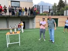 El equipo ganador tras la conclusión del torneo. /Ayto.