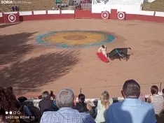 Una imagen de la tarde taurina hoy en Quintana. /SL