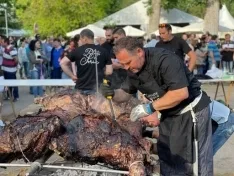 Foto 5 - ASAJA apoya como todos los a&ntilde;os la Feria de Almaz&aacute;n y en esta 60 edici&oacute;n organiza el asado de una ternera