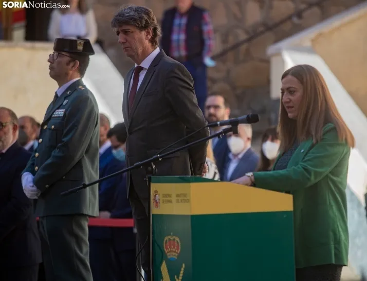 Una imagen del acto conmemorativo hoy viernes. /Julián García