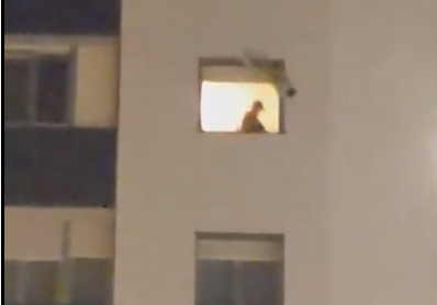 Vídeo: peligrosa maceta voladora en el centro de Soria