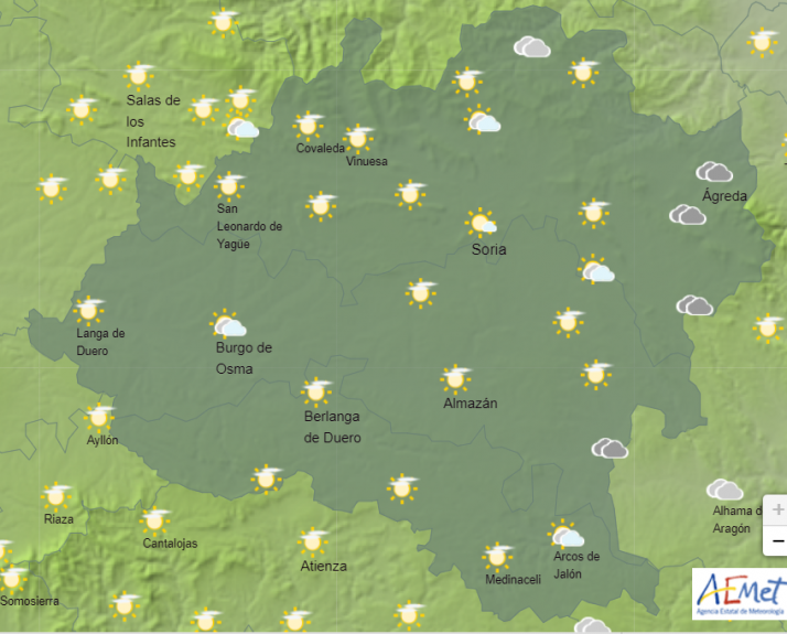 El tiempo en Soria: sábado con temperaturas estivales