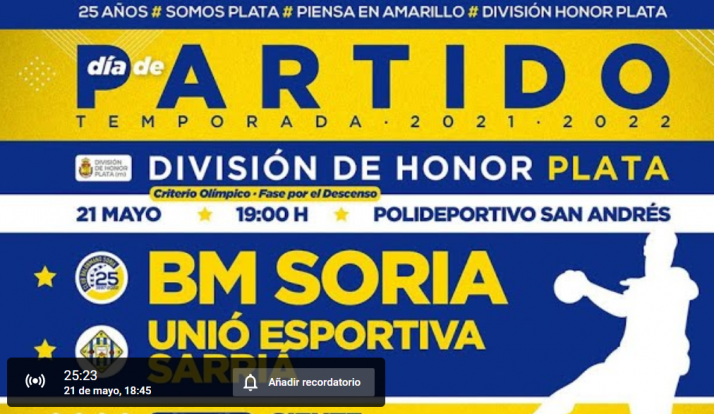 Directo: BM Soria vs Sarriá, los sorianos dicen hasta luego a Plata en el San Andrés