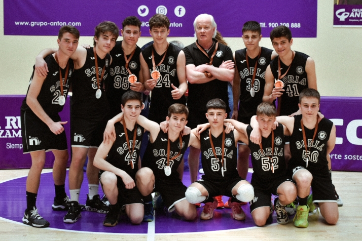 El Cadete A pone el broche de bronce a la gran temporada de la cantera del Club Soria Baloncesto