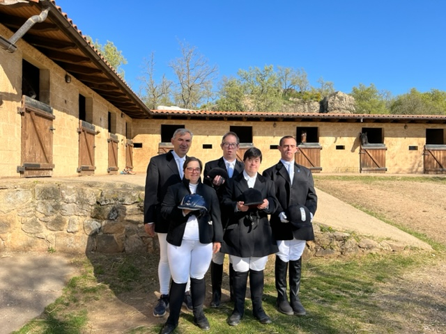 Excelente imagen de los sorianos en el Campeonato de España de Doma Clásica para personas con discapacidad