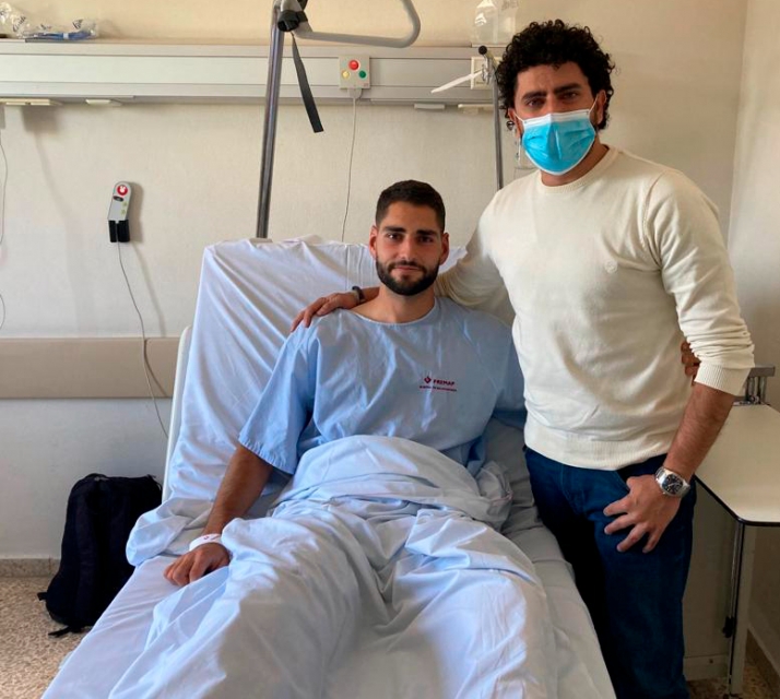 Arellano, intervenido de su rotura en el ligamento cruzado