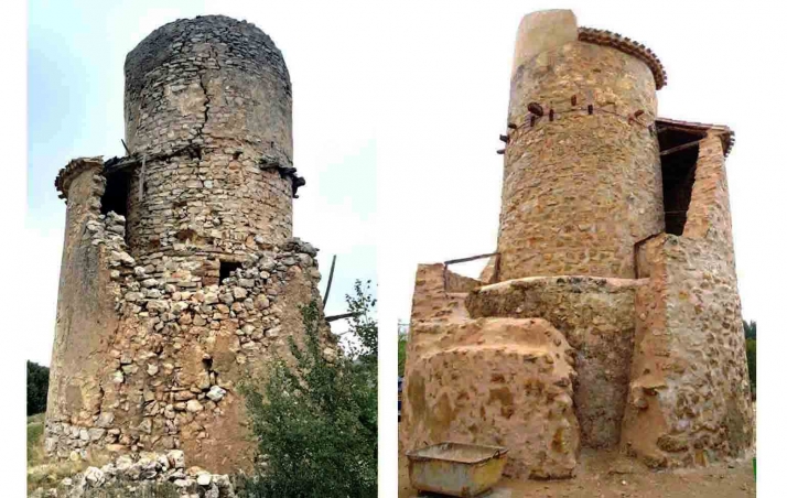 Antes y después de la restauración del inmueble. /Hispania Nostra