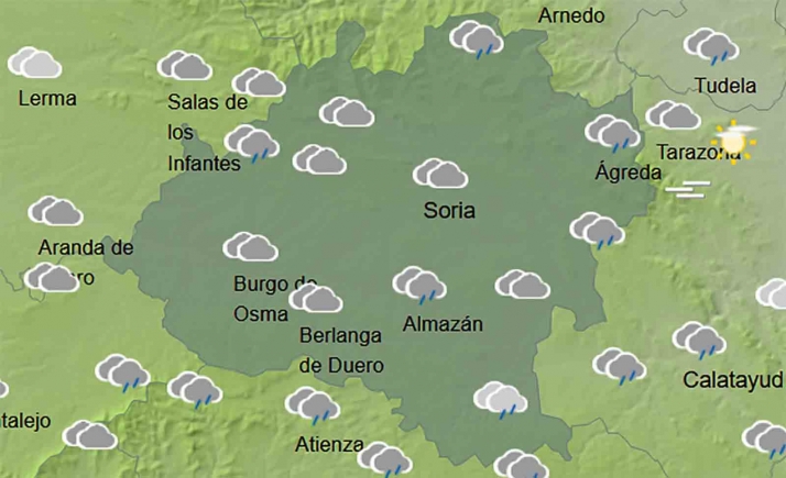 El tiempo en Soria: Continúa la nubosidad