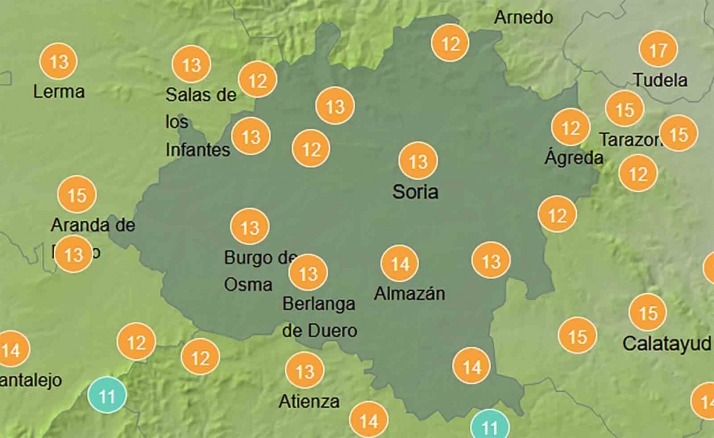 El tiempo en Soria: Despejado y estable