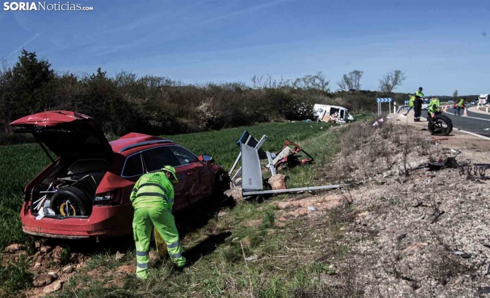 AMPLIACIÓN| Una persona fallece en accidente en Cabrejas del Pinar