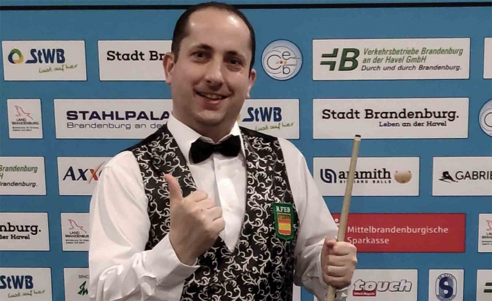 El billarista soriano Carlos Cortés capitanea de nuevo la Selección Española 